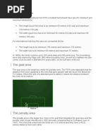 Football Field Specifications and Standards | PDF