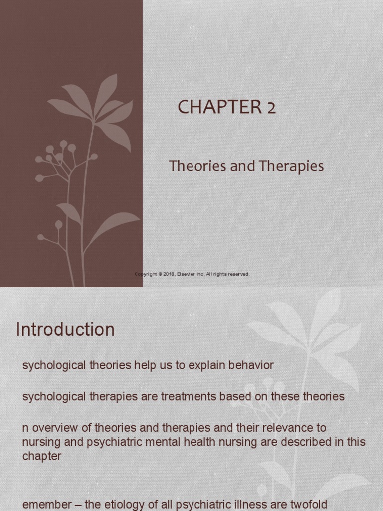 Ch 2 Theories And Therapies Student Slides Pdf Psychoanalysis