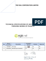 Technical Specifications of Architectural Finishing Works