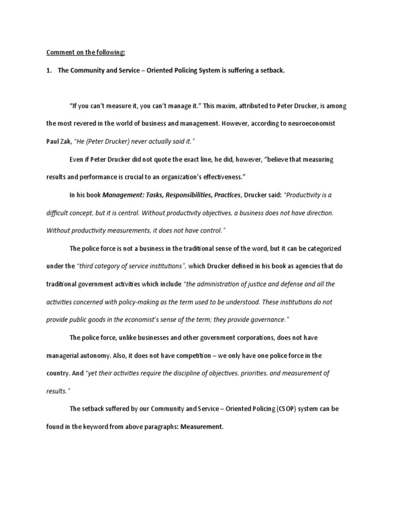 Community And Service Oriented Policing System