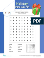 Holiday Word Search 1