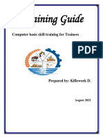 Training Guide Computer Basic Skill Training