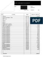 Expenses Reimbursement: Escentially Ederq SDN BHD PAY Period