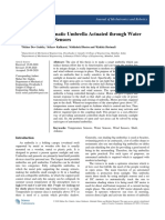 Design of An Automatic Umbrella Actuated Through W