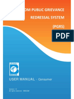 BESCOM Public Grievance Redressal System User Manual