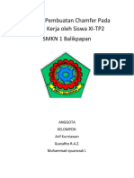 Metode Pembuatan Chamfer Pada Benda Kerja Menggunakan Mesin Bubut Konve Siswa XI