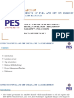 BATCH-57: Effects of Fuel and DPF On Exhaust Gases Emission