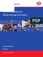 London Underground Safety Training Information