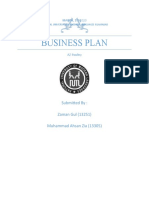 Business Plan: Submitted By: Zaman Gul (13251) Muhammad Ahsan Zia (13305)