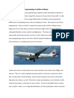 Application of Linear Programming in Airlines Industry