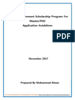 Guidelines For Korean Government Scholarship