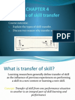 Course Outcome: Explain The Types of Skill Transfer. Discuss Two Reason Why Transfer Occur