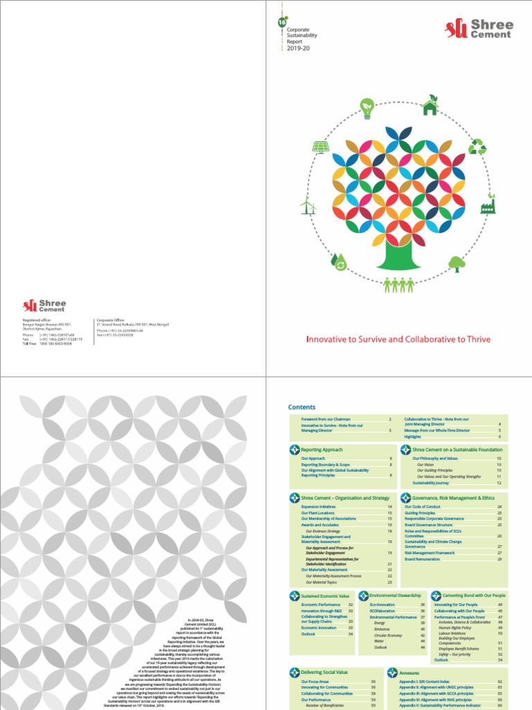 Shree Cement Sustainability Report 2019-20 | PDF | Sustainability ...