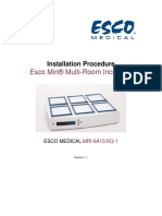 Esco Miri® Multi-Room Incubator: Installation Procedure