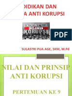 Nilai Dan Prinsip Anti Korupsi-Baru