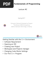 CSE 1062 Fundamentals of Programming Lecture #2: Spring 2017