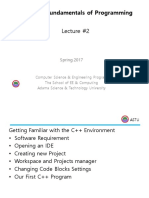 CSE 1062 Fundamentals of Programming Lecture #2: Spring 2017