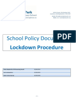 Lockdown Procedure 2020