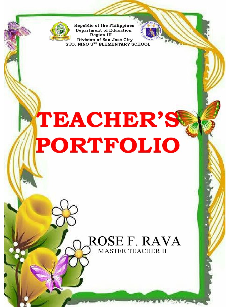 Teacher'S Portfolio: Rose F. Rava | PDF