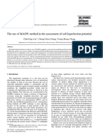 The Use of MASW Method in The Assessment of Soil Liquefaction Potential