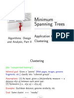 Minimum Spanning Trees: Application To Clustering