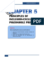 Chapter 5 - Principles of Inclusion-Exclusion, Pigeonhole Principle