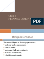 UNIT 3 - Network design model