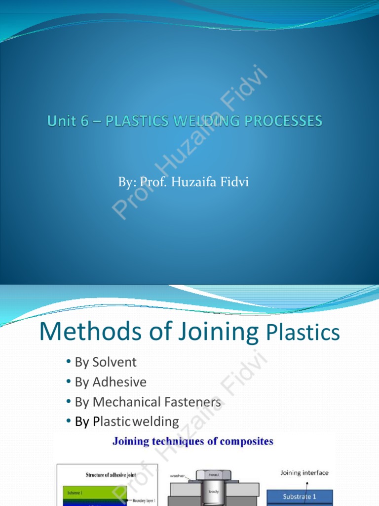 Plastic Joining Methods Guide | PDF | Construction | Welding