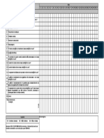 Checklist de inspeção de roçadeira