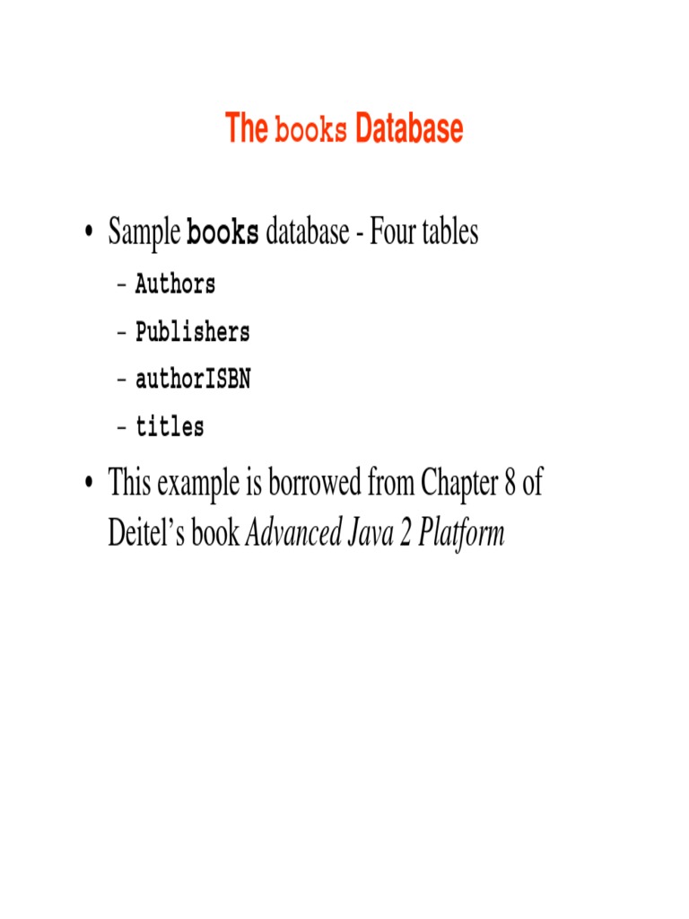 Sample Books Database - Four Tables | PDF | Data Management Software ...