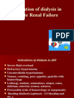 Indication of Dialysis in Acute Renal Failure