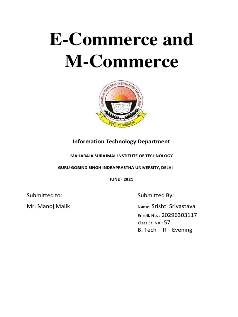 E-Commerce & M-Commerce Guide | PDF | E Commerce | Online Shopping