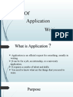 Application Writing