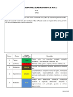 Ficha de Campo para Elaboração de Mapa de Risco - SEGSEMPRE