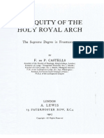 Antiquity of The Holy Royal Arch by F. de P. Castells