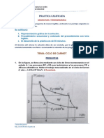 Solucionario de Practica de Calificada. Ciclo de Carnot 2020-II