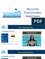 Records Nacionales Natación Colombia 