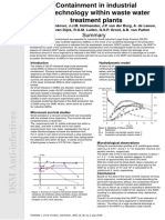 Containment in Industrial Biotechnology Within Waste Water Treatment Plants