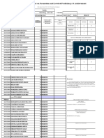 SF 5 Report on Promotion and Achievement Level