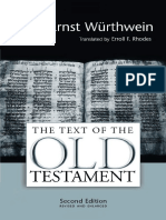 Text of The Old Testament - An Introduction To The Biblia Hebraica, The - Ernst Würthwein