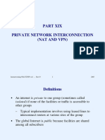 Private Network Interconnection (Nat and VPN) : Internetworking With TCP/IP Vol 1 - Part 19 2005