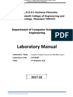 Laboratory Manual: Department of Computer Science and Engineering