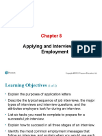 Chapter 8 - Applying and Interviewing For Employment