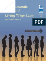 The Economic Effects of Living Wage Laws: by Charles Lammam