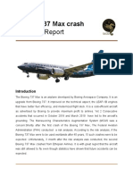 Technical Report: Boeing 737 Max Crash