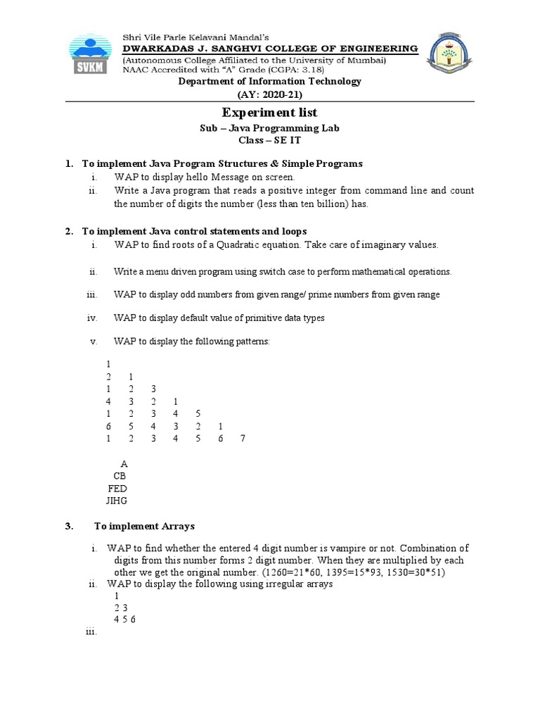 Java Manual | PDF | Class (Computer Programming) | Array Data Structure