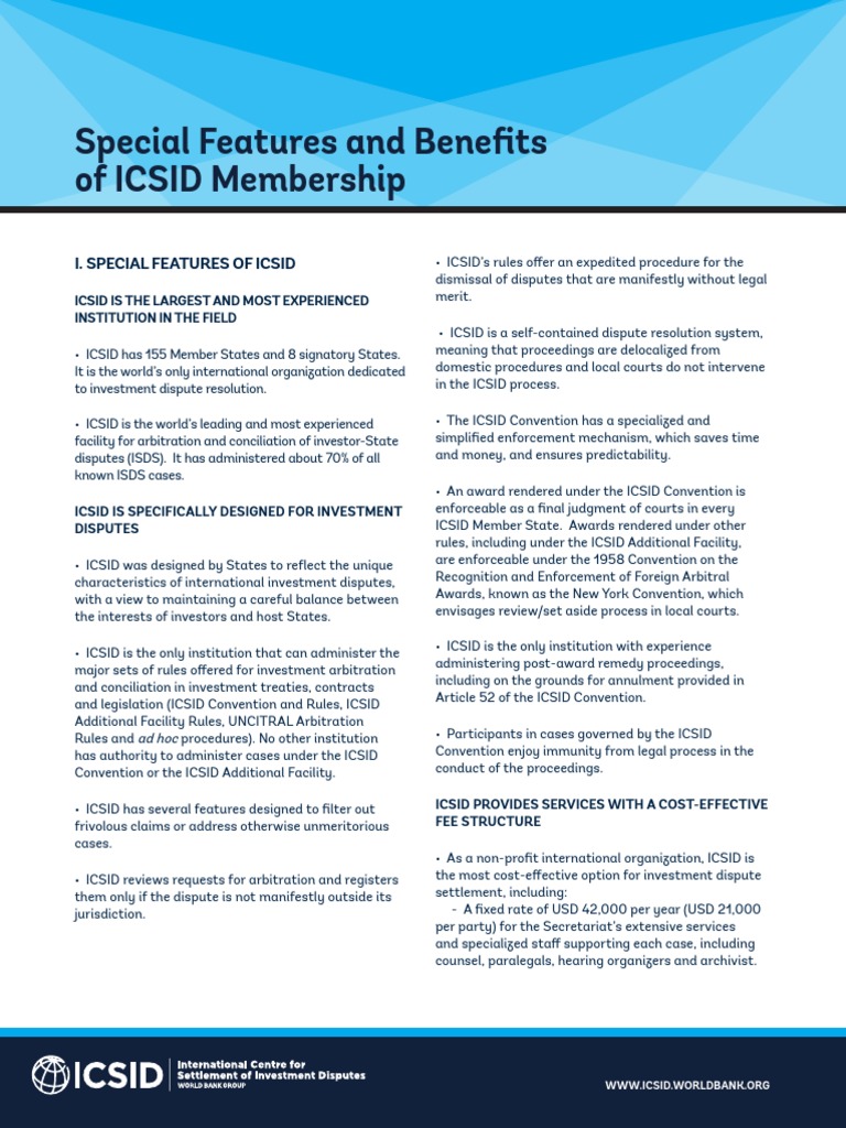 ICSID 2023: Multilingual Staff Overview | PDF | Arbitration | Foreign ...