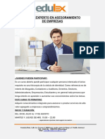 Brochure Curso Experto Asesoramiento Empresas