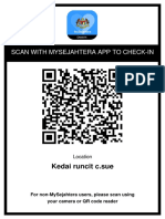 Scan With Mysejahtera App To Check-In: Kedai Runcit C.sue