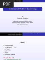 Mathematical Models in Epidemiology: by Peeyush Chandra